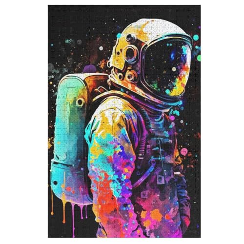 Puzzles Astronaut, 1000 Teile, Puzzle Aus Holz Für Erwachsene Und Kinder Ab 12 Jahren, Lernspielzeug 78×53cm Puzzles Astronaut, 1000 Teile, Puzzle Aus Holz Für Erwachsene Und Kinder Ab 12 Jahren, Lernspielzeug 78×53cm von AASWDDS