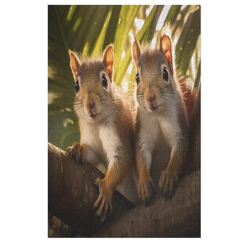 Puzzles Eichhörnchen, 1000 Teile, Puzzle Aus Holz Für Erwachsene Und Kinder Ab 12 Jahren, Lernspielzeug 78×53cm Puzzles Eichhörnchen, 1000 Teile, Puzzle Aus Holz Für Erwachsene Und Kinder Ab 12 Jahren, Lernspielzeug 78×53cm von AASWDDS