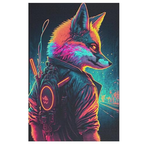 Puzzles Fuchs, 1000 Teile, Puzzle Aus Holz Für Erwachsene Und Kinder Ab 12 Jahren, Lernspielzeug 78×53cm Puzzles Fuchs, 1000 Teile, Puzzle Aus Holz Für Erwachsene Und Kinder Ab 12 Jahren, Lernspielzeug 78×53cm von AASWDDS