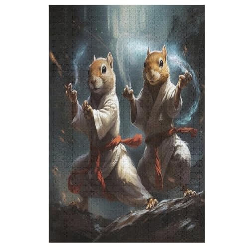 Puzzles Für Erwachsene, 1000 Teile, Eichhörnchen, Kreative Holzpuzzles, Praktisches Spiel, Familiendekoration 78×53cm Puzzles Für Erwachsene, 1000 Teile, Eichhörnchen, Kreative Holzpuzzles, Praktisches Spiel, Familiendekoration 78×53cm von AASWDDS