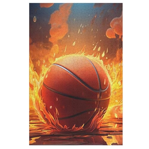 Puzzles Für Erwachsene Basketballsport,1000-teilige Puzzle Für Kinder Ab 12 Jahren, Holzpuzzles Für Die Heimdekoration, 78×53cm Puzzles Für Erwachsene Basketballsport,1000-teilige Puzzle Für Kinder Ab 12 Jahren, Holzpuzzles Für Die Heimdekoration, 78×53cm von AASWDDS