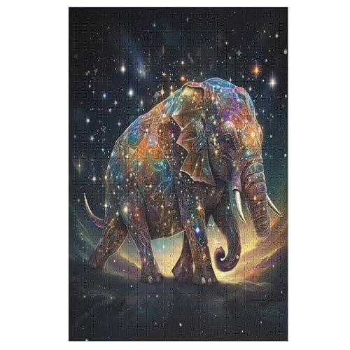 Puzzles Für Erwachsene Elefant,1000-teilige Puzzle Für Kinder Ab 12 Jahren, Holzpuzzles Für Die Heimdekoration, 78×53cm Puzzles Für Erwachsene Elefant,1000-teilige Puzzle Für Kinder Ab 12 Jahren, Holzpuzzles Für Die Heimdekoration, 78×53cm von AASWDDS