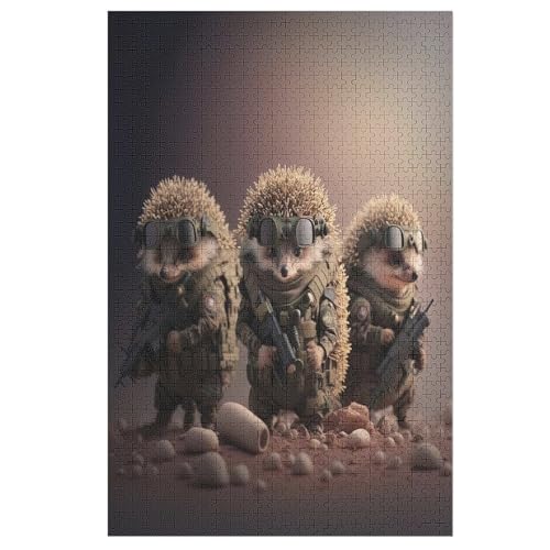 Puzzles Für Erwachsene Igel,1000-teilige Puzzle Für Kinder Ab 12 Jahren, Holzpuzzles Für Die Heimdekoration, 78×53cm Puzzles Für Erwachsene Igel,1000-teilige Puzzle Für Kinder Ab 12 Jahren, Holzpuzzles Für Die Heimdekoration, 78×53cm von AASWDDS