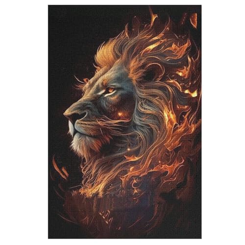 Puzzles Für Erwachsene Löwe,1000-teilige Puzzle Für Kinder Ab 12 Jahren, Holzpuzzles Für Die Heimdekoration, 78×53cm Puzzles Für Erwachsene Löwe,1000-teilige Puzzle Für Kinder Ab 12 Jahren, Holzpuzzles Für Die Heimdekoration, 78×53cm von AASWDDS