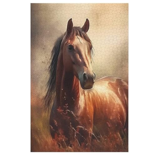 Puzzles Horse, 1000 Teile, Puzzle Aus Holz Für Erwachsene Und Kinder Ab 12 Jahren, Lernspielzeug 78×53cm Puzzles Horse, 1000 Teile, Puzzle Aus Holz Für Erwachsene Und Kinder Ab 12 Jahren, Lernspielzeug 78×53cm von AASWDDS