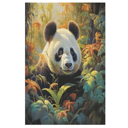 Puzzles Panda, 1000 Teile, Puzzle Aus Holz Für Erwachsene Und Kinder Ab 12 Jahren, Lernspielzeug 78×53cm Puzzles Panda, 1000 Teile, Puzzle Aus Holz Für Erwachsene Und Kinder Ab 12 Jahren, Lernspielzeug 78×53cm von AASWDDS