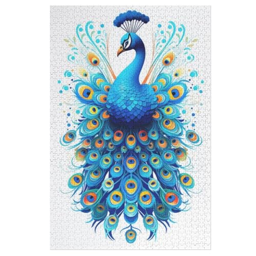 Puzzles Pfau, 1000 Teile, Puzzle Aus Holz Für Erwachsene Und Kinder Ab 12 Jahren, Lernspielzeug 78×53cm Puzzles Pfau, 1000 Teile, Puzzle Aus Holz Für Erwachsene Und Kinder Ab 12 Jahren, Lernspielzeug 78×53cm von AASWDDS