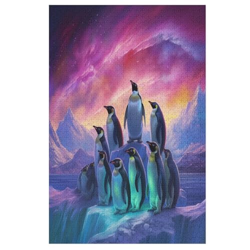 Puzzles Pinguin, 1000 Teile, Puzzle Aus Holz Für Erwachsene Und Kinder Ab 12 Jahren, Lernspielzeug 78×53cm Puzzles Pinguin, 1000 Teile, Puzzle Aus Holz Für Erwachsene Und Kinder Ab 12 Jahren, Lernspielzeug 78×53cm von AASWDDS