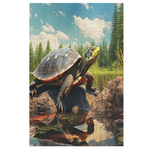 Puzzles Schildkröte, 1000 Teile, Puzzle Aus Holz Für Erwachsene Und Kinder Ab 12 Jahren, Lernspielzeug 78×53cm Puzzles Schildkröte, 1000 Teile, Puzzle Aus Holz Für Erwachsene Und Kinder Ab 12 Jahren, Lernspielzeug 78×53cm von AASWDDS