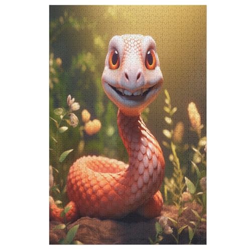 Puzzles Schlange, 1000 Teile, Puzzle Aus Holz Für Erwachsene Und Kinder Ab 12 Jahren, Lernspielzeug 78×53cm Puzzles Schlange, 1000 Teile, Puzzle Aus Holz Für Erwachsene Und Kinder Ab 12 Jahren, Lernspielzeug 78×53cm von AASWDDS