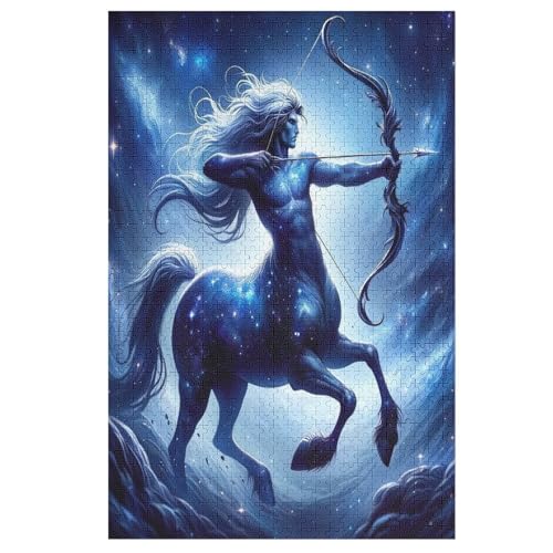 Puzzles Schütze, 1000 Teile, Puzzle Aus Holz Für Erwachsene Und Kinder Ab 12 Jahren, Lernspielzeug 78×53cm von AASWDDS