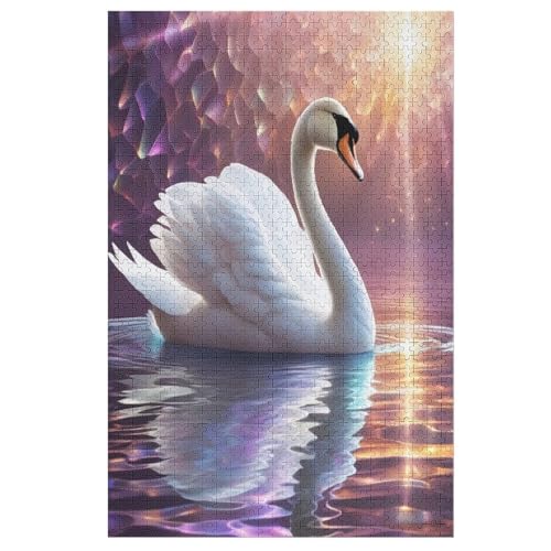 Puzzles Schwan, 1000 Teile, Puzzle Aus Holz Für Erwachsene Und Kinder Ab 12 Jahren, Lernspielzeug 78×53cm Puzzles Schwan, 1000 Teile, Puzzle Aus Holz Für Erwachsene Und Kinder Ab 12 Jahren, Lernspielzeug 78×53cm von AASWDDS