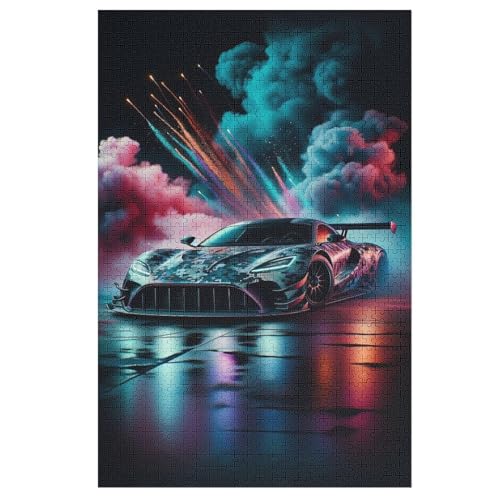 Puzzles Sportwagen, 1000 Teile, Puzzle Aus Holz Für Erwachsene Und Kinder Ab 12 Jahren, Lernspielzeug 78×53cm Puzzles Sportwagen, 1000 Teile, Puzzle Aus Holz Für Erwachsene Und Kinder Ab 12 Jahren, Lernspielzeug 78×53cm von AASWDDS