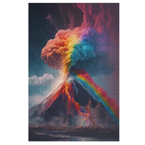 Rainbow Vulkan Puzzle 1000 Teile, Holzpuzzle Herausforderndes Geschicklichkeitsspiel Für Die Ganze Familie, Kinder Erwachsenenpuzzle Ab 12 Jahren 78×53cm Rainbow Vulkan Puzzle 1000 Teile, Holzpuzzle Herausforderndes Geschicklichkeitsspiel Für Die Ganze Familie, Kinder Erwachsenenpuzzle Ab 12 Jahren 78×53cm von AASWDDS