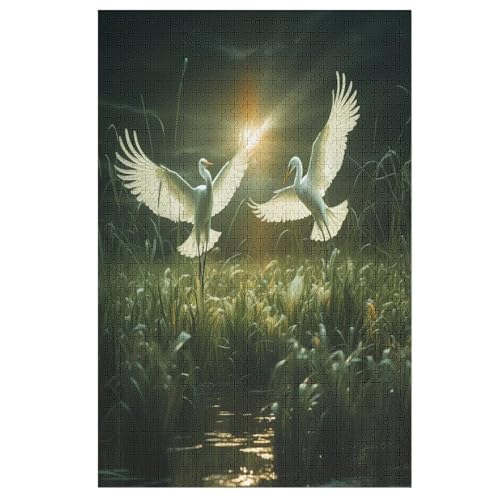 Reiher Puzzle 1000 Teile, Holzpuzzle Herausforderndes Geschicklichkeitsspiel Für Die Ganze Familie, Kinder Erwachsenenpuzzle Ab 12 Jahren 78×53cm Reiher Puzzle 1000 Teile, Holzpuzzle Herausforderndes Geschicklichkeitsspiel Für Die Ganze Familie, Kinder Erwachsenenpuzzle Ab 12 Jahren 78×53cm von AASWDDS