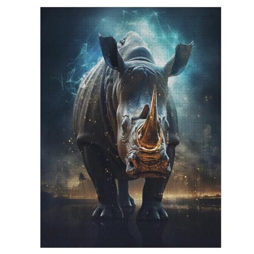 Rhinozeros 1000 Teile Puzzle Für Erwachsene, Herausforderung Puzzles - Verringerter Druck Schwieriges Holzpuzzle Für Kinder 12+ 55×41cm Rhinozeros 1000 Teile Puzzle Für Erwachsene, Herausforderung Puzzles - Verringerter Druck Schwieriges Holzpuzzle Für Kinder 12+ 55×41cm von AASWDDS
