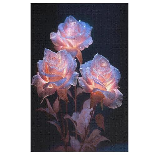 Rose-Puzzlespiel Aus Holz, 1000 Puzzleteile, Puzzle Für Teenager Und Erwachsene, Kreatives Spielzeug, Puzzles, 78×53cm Rose-Puzzlespiel Aus Holz, 1000 Puzzleteile, Puzzle Für Teenager Und Erwachsene, Kreatives Spielzeug, Puzzles, 78×53cm von AASWDDS