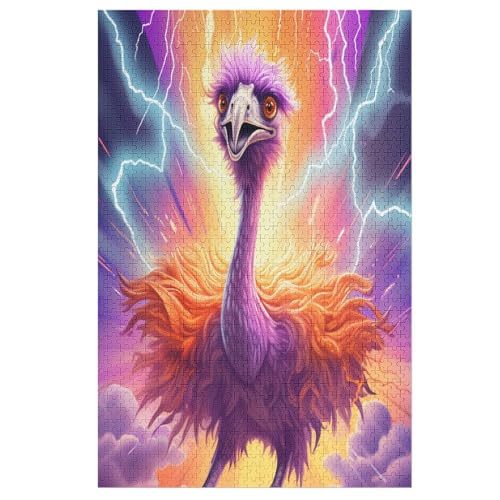 Strauß -Puzzle, 1000 Teile,Holzpuzzle Für Erwachsene Kinder, Lustiges Spielzeug, Denkspiel, Bildungsspiel, 78×53cm Strauß -Puzzle, 1000 Teile,Holzpuzzle Für Erwachsene Kinder, Lustiges Spielzeug, Denkspiel, Bildungsspiel, 78×53cm von AASWDDS