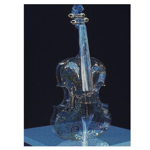 Violine Puzzles 500 Teile Erwachsener Kniffel Spaß Für Die Ganze Familie, Holzpuzzle Kinder Erwachsene, Impossible Puzzle Schwer 55×41cm von AASWDDS