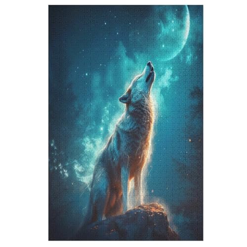 Wolf Puzzle 1000 Teile, Holzpuzzle Herausforderndes Geschicklichkeitsspiel Für Die Ganze Familie, Kinder Erwachsenenpuzzle Ab 12 Jahren 78×53cm Wolf Puzzle 1000 Teile, Holzpuzzle Herausforderndes Geschicklichkeitsspiel Für Die Ganze Familie, Kinder Erwachsenenpuzzle Ab 12 Jahren 78×53cm von AASWDDS
