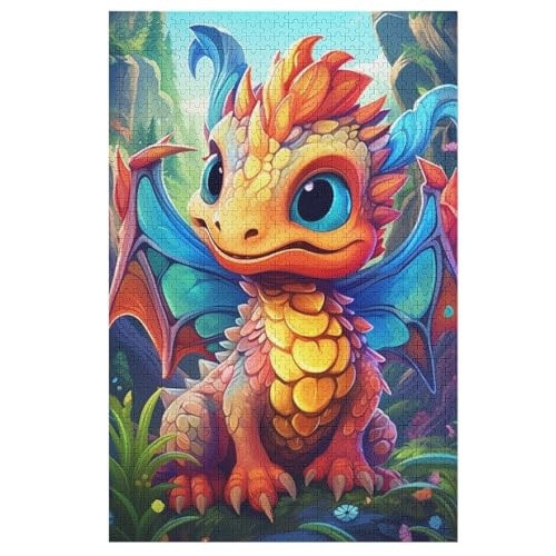 1000 Teile Puzzle Für Erwachsene, Flugsaurier -Puzzles, Kinder HolzPuzzle, Kreatives Puzzle, Geschenk Für Freunde Und Familie 78×53cm von AASWDFR