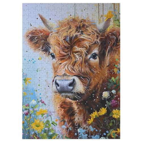 300 Teile Puzzle Für Jungen Und Mädchen, Standard-Puzzles Kuh, Familienspiele, 42×30cm 300 Teile Puzzle Für Jungen Und Mädchen, Standard-Puzzles Kuh, Familienspiele, 42×30cm von AASWDFR