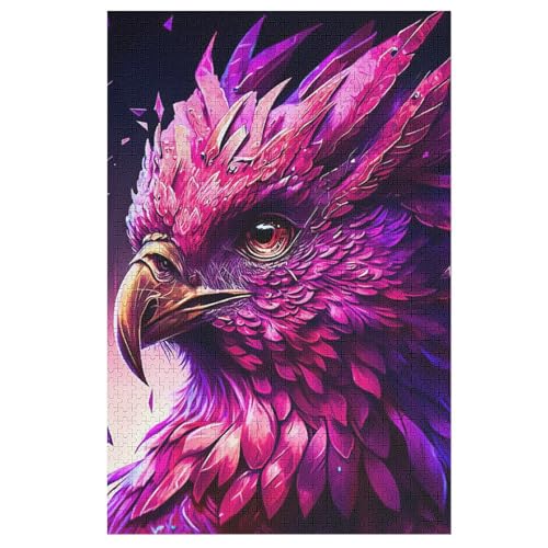 Adler Puzzles 1000 Teile Erwachsener Kniffel Spaß Für Die Ganze Familie, Holzpuzzle Kinder Erwachsene, Impossible Puzzle Schwer 78×53cm von AASWDFR