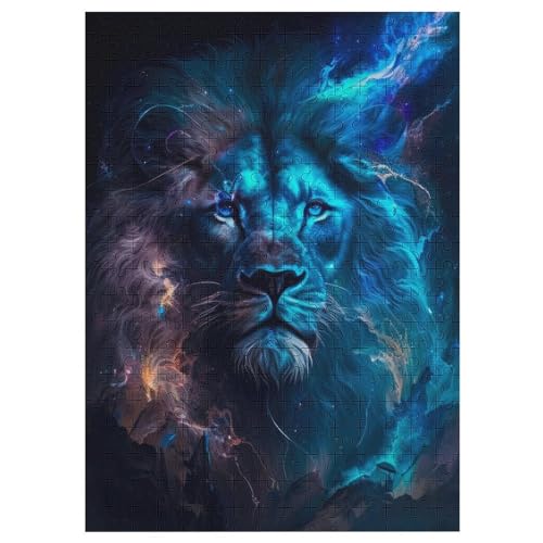 Blauer Himmlischer Löwe Puzzle Für Erwachsene 300 Teile Premium Recyceltes Brett Zum Lernen, Lernspielzeug, Familienspiele Kinder Holzpuzzle 42×30cm Blauer Himmlischer Löwe Puzzle Für Erwachsene 300 Teile Premium Recyceltes Brett Zum Lernen, Lernspielzeug, Familienspiele Kinder Holzpuzzle 42×30cm von AASWDFR