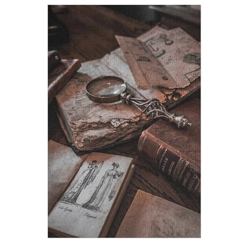 Buch Puzzle 1000 Teile, Holzpuzzle Herausforderndes Geschicklichkeitsspiel Für Die Ganze Familie, Kinder Erwachsenenpuzzle Ab 12 Jahren 78×53cm Buch Puzzle 1000 Teile, Holzpuzzle Herausforderndes Geschicklichkeitsspiel Für Die Ganze Familie, Kinder Erwachsenenpuzzle Ab 12 Jahren 78×53cm von AASWDFR