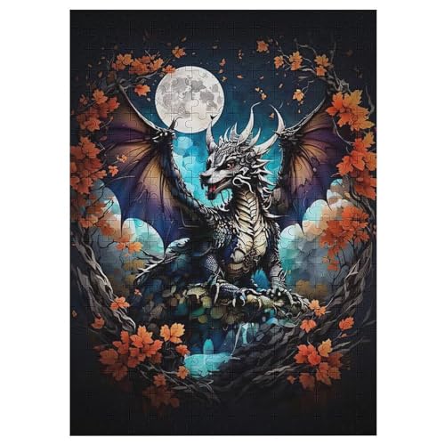 Drache Holzpuzzle 300 Teile Klassische Puzzles Erwachsene Kinder Puzzle DIY Kit Holzspielzeug Einzigartiges Geschenk 42×30cm Drache Holzpuzzle 300 Teile Klassische Puzzles Erwachsene Kinder Puzzle DIY Kit Holzspielzeug Einzigartiges Geschenk 42×30cm von AASWDFR