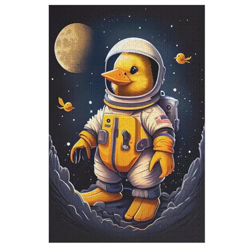 Ente Astronaut 1000 Teile Puzzles Für Erwachsene, Impossible Puzzle, Geschicklichkeitsspiel Für Die Ganze Familie, Kinder Holzpuzzle 78×53cm Ente Astronaut 1000 Teile Puzzles Für Erwachsene, Impossible Puzzle, Geschicklichkeitsspiel Für Die Ganze Familie, Kinder Holzpuzzle 78×53cm von AASWDFR
