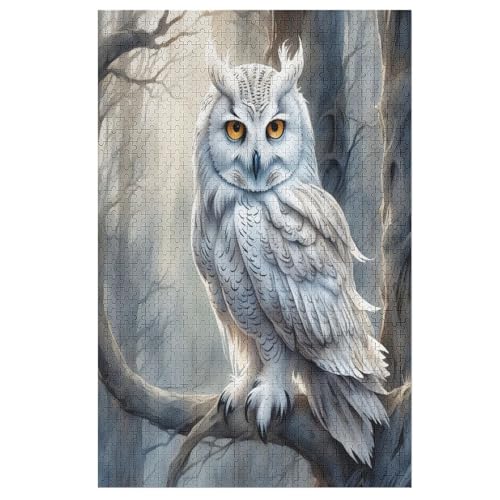 Eule Holzpuzzle 1000 Teile Klassische Puzzles Erwachsene Kinder Puzzle DIY Kit Holzspielzeug Einzigartiges Geschenk 78×53cm Eule Holzpuzzle 1000 Teile Klassische Puzzles Erwachsene Kinder Puzzle DIY Kit Holzspielzeug Einzigartiges Geschenk 78×53cm von AASWDFR
