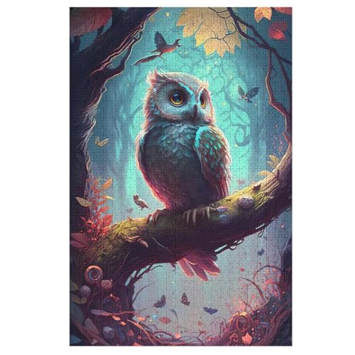 Eule Puzzle 1000 Teile, Holzpuzzle Herausforderndes Geschicklichkeitsspiel Für Die Ganze Familie, Kinder Erwachsenenpuzzle Ab 12 Jahren 78×53cm Eule Puzzle 1000 Teile, Holzpuzzle Herausforderndes Geschicklichkeitsspiel Für Die Ganze Familie, Kinder Erwachsenenpuzzle Ab 12 Jahren 78×53cm von AASWDFR