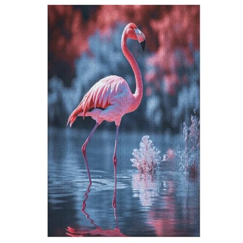 Flamingo Puzzle 1000 Teile, Holzpuzzle Herausforderndes Geschicklichkeitsspiel Für Die Ganze Familie, Kinder Erwachsenenpuzzle Ab 12 Jahren 78×53cm Flamingo Puzzle 1000 Teile, Holzpuzzle Herausforderndes Geschicklichkeitsspiel Für Die Ganze Familie, Kinder Erwachsenenpuzzle Ab 12 Jahren 78×53cm von AASWDFR
