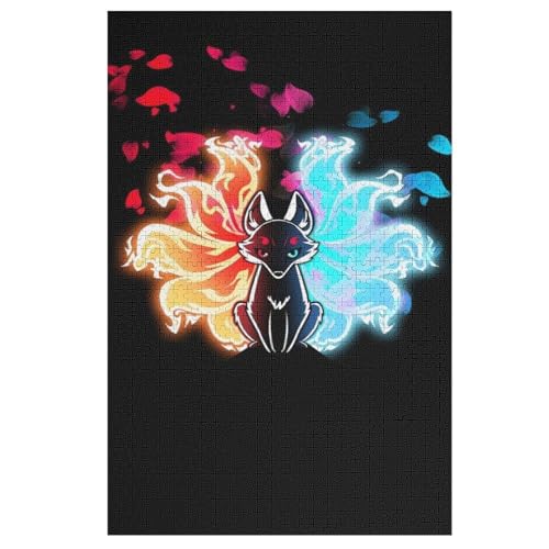 Fuchs Holzpuzzle 1000 Teile Klassische Puzzles Erwachsene Kinder Puzzle DIY Kit Holzspielzeug Einzigartiges Geschenk 78×53cm von AASWDFR