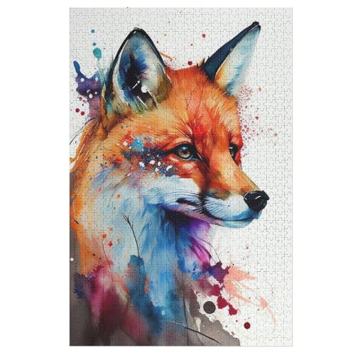 Fuchs Puzzle 1000 Teile, Holzpuzzle Herausforderndes Geschicklichkeitsspiel Für Die Ganze Familie, Kinder Erwachsenenpuzzle Ab 12 Jahren 78×53cm Fuchs Puzzle 1000 Teile, Holzpuzzle Herausforderndes Geschicklichkeitsspiel Für Die Ganze Familie, Kinder Erwachsenenpuzzle Ab 12 Jahren 78×53cm von AASWDFR