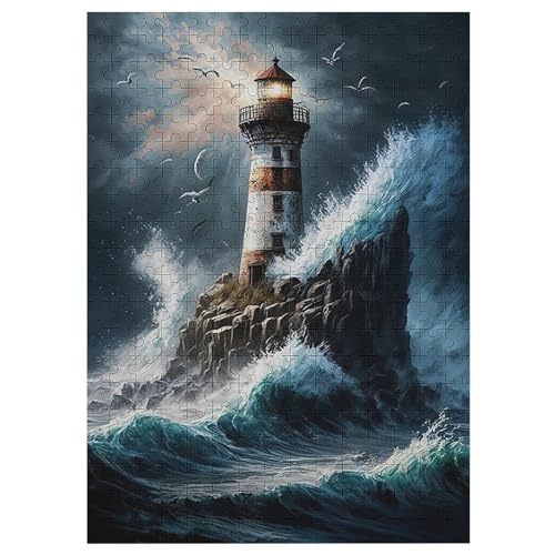 Für Erwachsene 1000-Teiliges Leuchtfeuer -Puzzles, Holzbrett-Puzzle, Für Kinder, Geschenke, 42×30cm Für Erwachsene 1000-Teiliges Leuchtfeuer -Puzzles, Holzbrett-Puzzle, Für Kinder, Geschenke, 42×30cm von AASWDFR