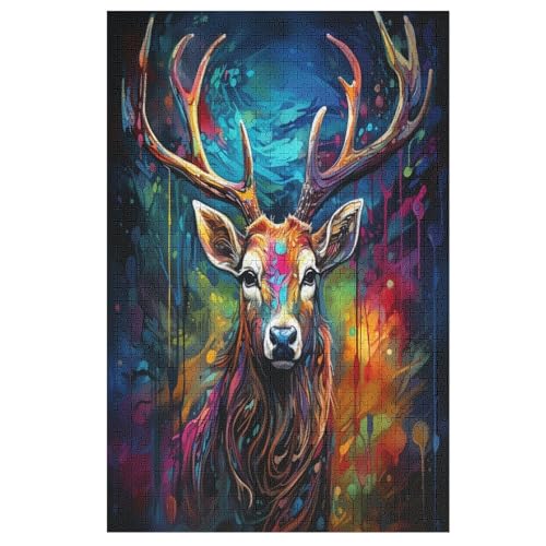 Holzpuzzle Hirsch Puzzle 1000 Teile Erwachsene Klassische Pädagogisches Spielzeug Kinder Lernspiel Herausforderndes Puzzles 78×53cm Holzpuzzle Hirsch Puzzle 1000 Teile Erwachsene Klassische Pädagogisches Spielzeug Kinder Lernspiel Herausforderndes Puzzles 78×53cm von AASWDFR
