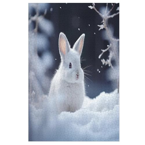Holzpuzzle Kaninchen Puzzle 1000 Teile Erwachsene Klassische Pädagogisches Spielzeug Kinder Lernspiel Herausforderndes Puzzles 78×53cm Holzpuzzle Kaninchen Puzzle 1000 Teile Erwachsene Klassische Pädagogisches Spielzeug Kinder Lernspiel Herausforderndes Puzzles 78×53cm von AASWDFR