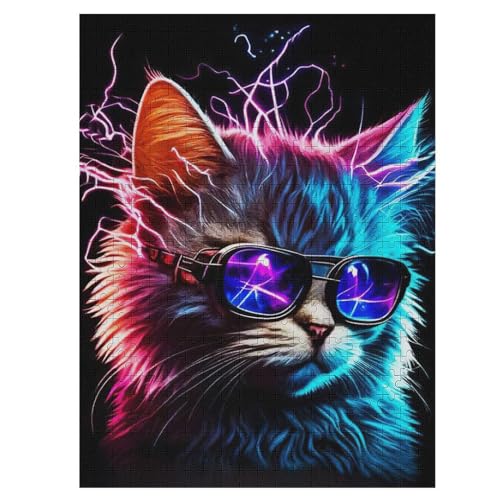 Holzpuzzle Katze Puzzle 500 Teile Erwachsene Klassische Pädagogisches Spielzeug Kinder Lernspiel Herausforderndes Puzzles 55×41cm Holzpuzzle Katze Puzzle 500 Teile Erwachsene Klassische Pädagogisches Spielzeug Kinder Lernspiel Herausforderndes Puzzles 55×41cm von AASWDFR