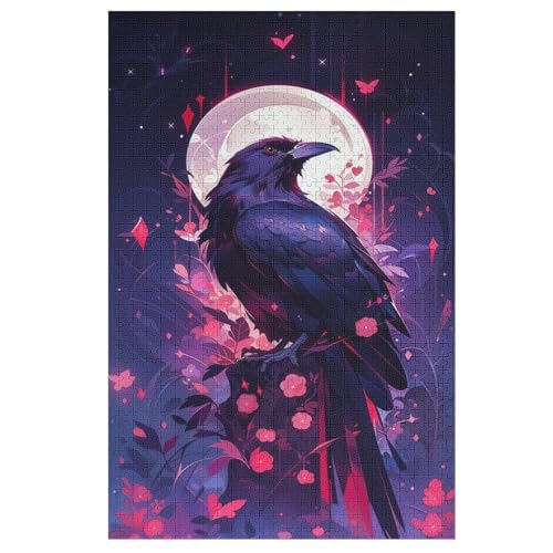 Holzpuzzles 1000 Teile Krähe -Puzzle Für Jungen Und Mädchen, Schwierigkeitsgrad, Lernspiele, Familienspielzeug 78×53cm Holzpuzzles 1000 Teile Krähe -Puzzle Für Jungen Und Mädchen, Schwierigkeitsgrad, Lernspiele, Familienspielzeug 78×53cm von AASWDFR