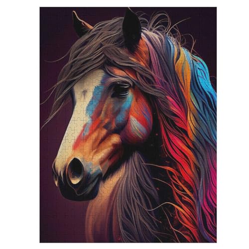 Horse-Puzzlespiel Aus Holz, 1000 Puzzleteile, Puzzle Für Teenager Und Erwachsene, Kreatives Spielzeug, Puzzles, 55×41cm Horse-Puzzlespiel Aus Holz, 1000 Puzzleteile, Puzzle Für Teenager Und Erwachsene, Kreatives Spielzeug, Puzzles, 55×41cm von AASWDFR