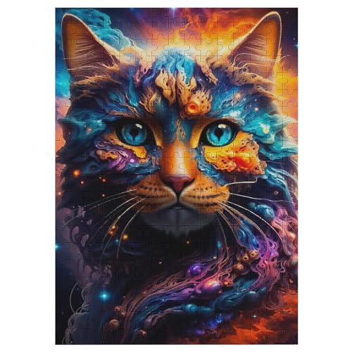 Katze 300 Teile Puzzles Für Erwachsene, Impossible Puzzle, Geschicklichkeitsspiel Für Die Ganze Familie, Kinder Holzpuzzle 42×30cm Katze 300 Teile Puzzles Für Erwachsene, Impossible Puzzle, Geschicklichkeitsspiel Für Die Ganze Familie, Kinder Holzpuzzle 42×30cm von AASWDFR
