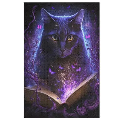 Katze -Puzzle, 1000 Teile,Holzpuzzle Für Erwachsene Kinder, Lustiges Spielzeug, Denkspiel, Bildungsspiel, 78×53cm Katze -Puzzle, 1000 Teile,Holzpuzzle Für Erwachsene Kinder, Lustiges Spielzeug, Denkspiel, Bildungsspiel, 78×53cm von AASWDFR