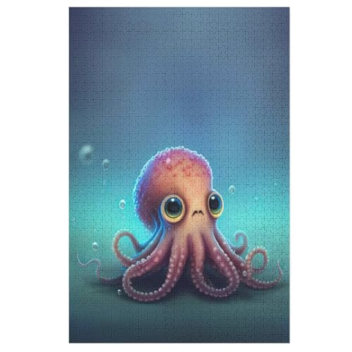 Krake Puzzle 1000 Teile, Holzpuzzle Herausforderndes Geschicklichkeitsspiel Für Die Ganze Familie, Kinder Erwachsenenpuzzle Ab 12 Jahren 78×53cm Krake Puzzle 1000 Teile, Holzpuzzle Herausforderndes Geschicklichkeitsspiel Für Die Ganze Familie, Kinder Erwachsenenpuzzle Ab 12 Jahren 78×53cm von AASWDFR