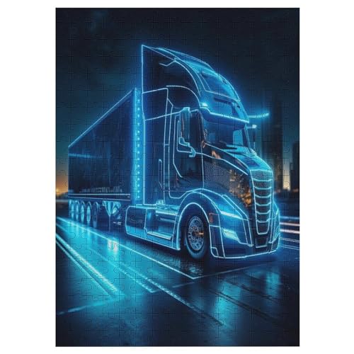 LKW 300 Teile Puzzles Für Erwachsene,Holzpuzzle - Verringerter Druck Schwieriges Unmögliche Puzzle Für 12+ Kinder 42×30cm LKW 300 Teile Puzzles Für Erwachsene,Holzpuzzle - Verringerter Druck Schwieriges Unmögliche Puzzle Für 12+ Kinder 42×30cm von AASWDFR