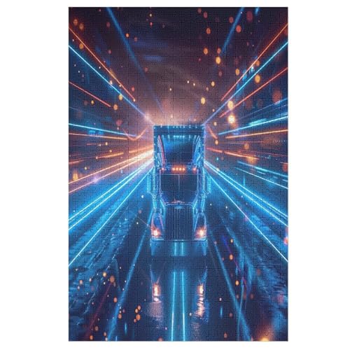 LKW Holzpuzzle 1000 Teile, Knobelspiele Für Erwachsene, Teenager, Puzzles Unmögliche - Kinder Puzzle Zimmer Deko 78×53cm LKW Holzpuzzle 1000 Teile, Knobelspiele Für Erwachsene, Teenager, Puzzles Unmögliche - Kinder Puzzle Zimmer Deko 78×53cm von AASWDFR