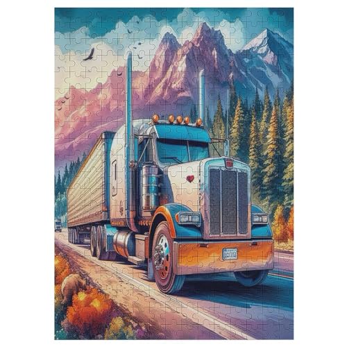 LKW Puzzle 300 Teile, Holzpuzzle Herausforderndes Geschicklichkeitsspiel Für Die Ganze Familie, Kinder Erwachsenenpuzzle Ab 12 Jahren 42×30cm LKW Puzzle 300 Teile, Holzpuzzle Herausforderndes Geschicklichkeitsspiel Für Die Ganze Familie, Kinder Erwachsenenpuzzle Ab 12 Jahren 42×30cm von AASWDFR