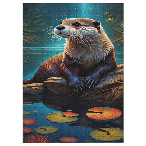 Otter Holzpuzzle 300 Teile, Knobelspiele Für Erwachsene, Teenager, Puzzles Unmögliche - Kinder Puzzle Zimmer Deko 42×30cm Otter Holzpuzzle 300 Teile, Knobelspiele Für Erwachsene, Teenager, Puzzles Unmögliche - Kinder Puzzle Zimmer Deko 42×30cm von AASWDFR