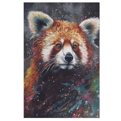 Panda Puzzle 1000 Teile, Holzpuzzle Herausforderndes Geschicklichkeitsspiel Für Die Ganze Familie, Kinder Erwachsenenpuzzle Ab 12 Jahren 78×53cm Panda Puzzle 1000 Teile, Holzpuzzle Herausforderndes Geschicklichkeitsspiel Für Die Ganze Familie, Kinder Erwachsenenpuzzle Ab 12 Jahren 78×53cm von AASWDFR